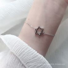 simpl classic 925Sterling silver women bracelets jewelry purchasing agent,Star of David women's bracelet Hexagram gift for lover